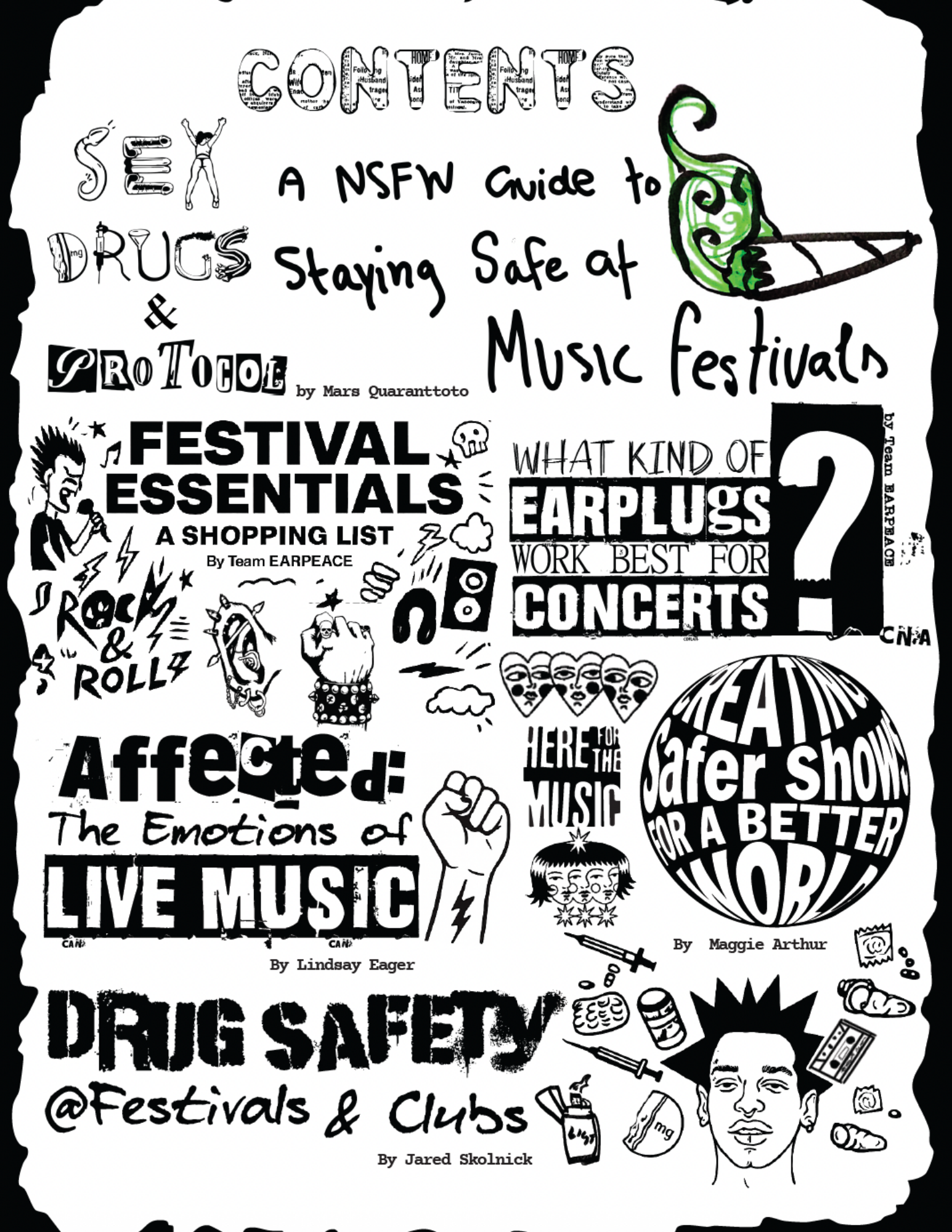 EARPEACE ZINE | SAFE & LOUD: A NSFW Guide to Live Music & Festival Safety