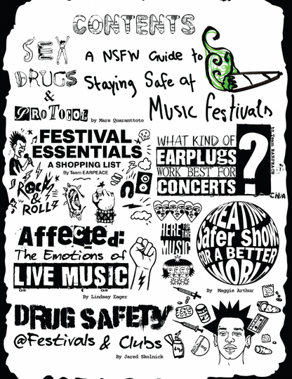 EARPEACE ZINE | SAFE & LOUD: A NSFW Guide to Live Music & Festival Safety